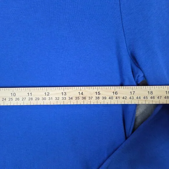 Talbots Pima Cotton Long Sleeve Tee Blue Women’s - Picture 5 of 6